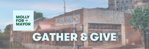 Support Molly Rawn for Mayor of Fayetteville - Gather & Give at George's on August 5
