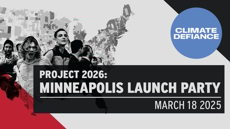 Project 2026 Minneapolis launch dinner party 