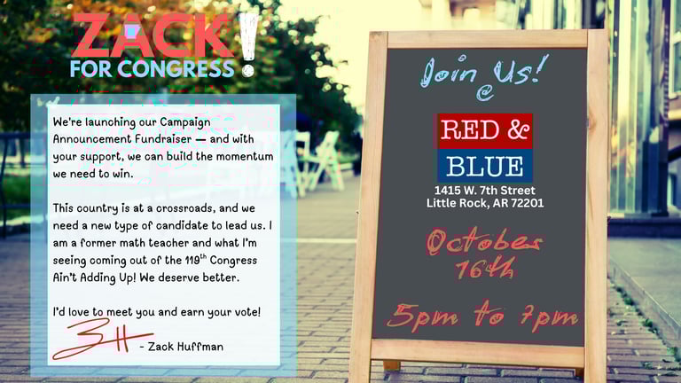 Zack Huffman's Campaign Kick Off