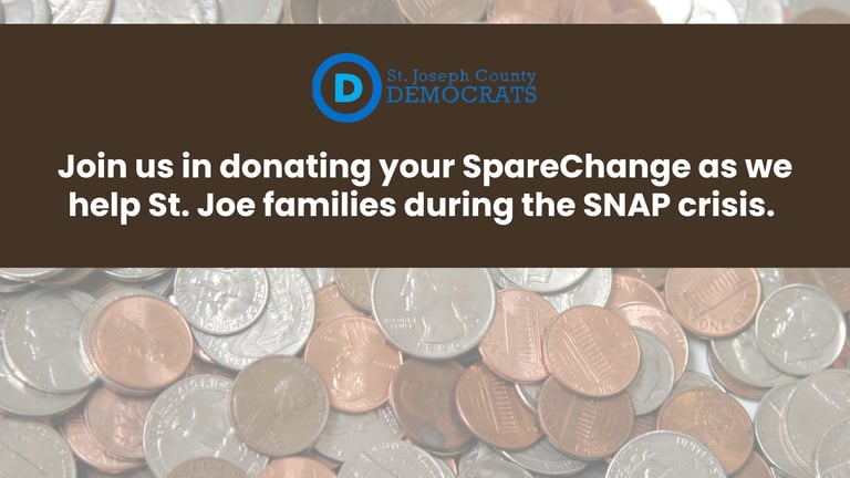 St. Joseph County Democrats SNAP crisis response campaign