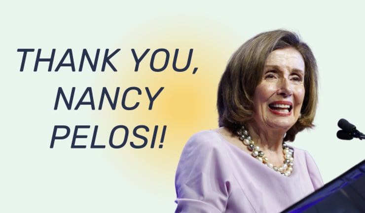 To: Former Speaker Nancy Pelosi